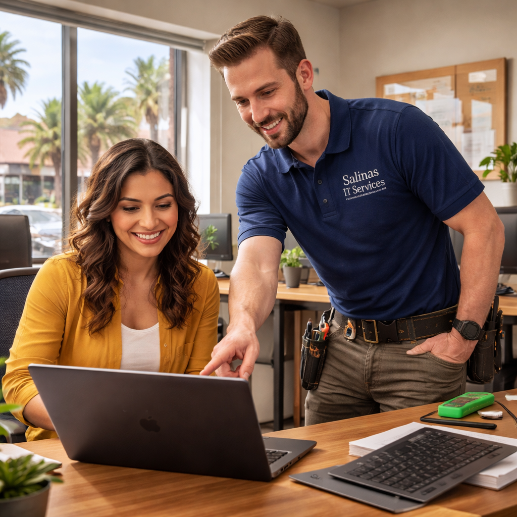 “IT support Salinas local technician assisting small business”.