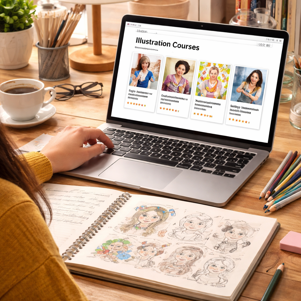 online illustration course for beginners selecting a platform