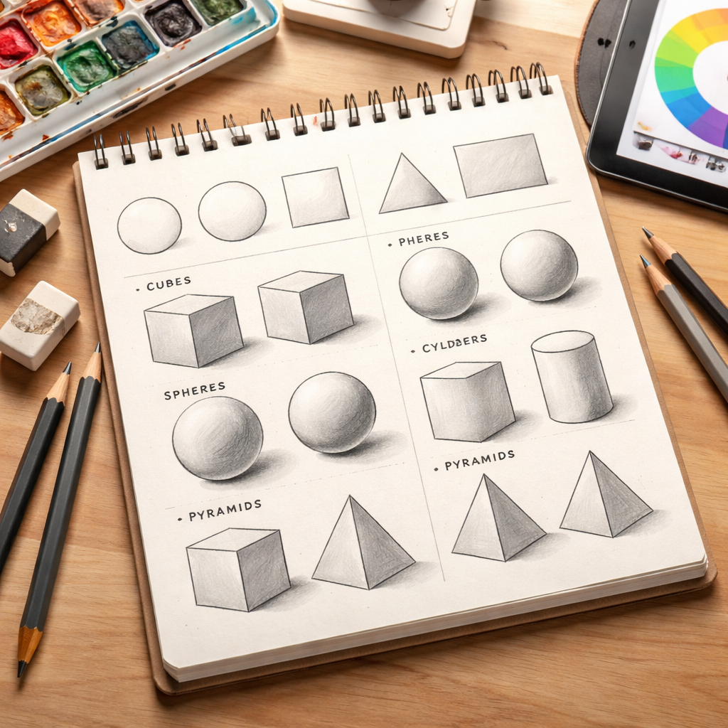 free illustration practice exercises for beginners