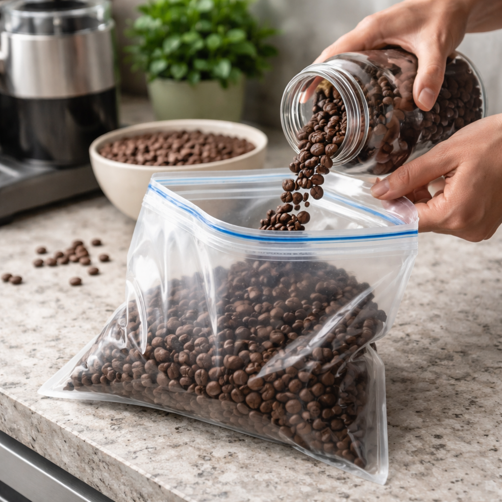 freezing coffee beans for long‑term storage
