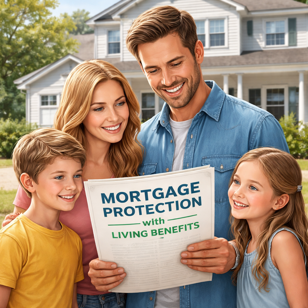 mortgage protection with living benefits illustration for homeowners