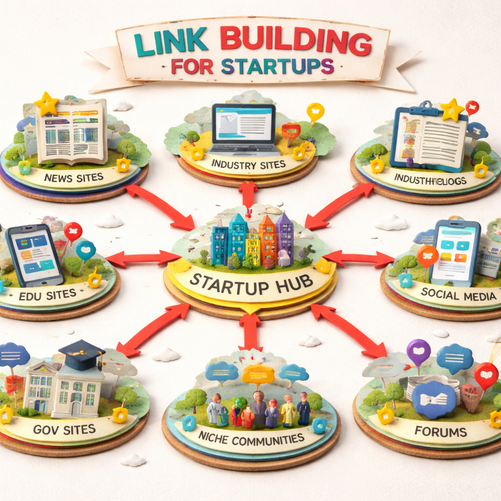 link building for startups target identification diagram