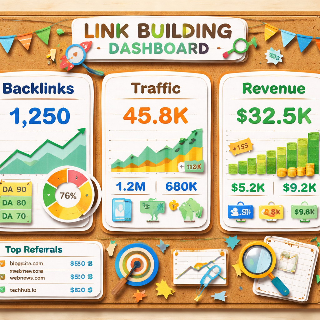 link building for startups measurement dashboard