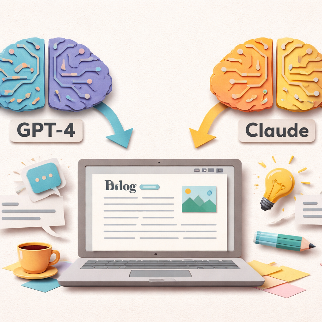 comparison of GPT‑4 and Claude language models for AI blog writing tool