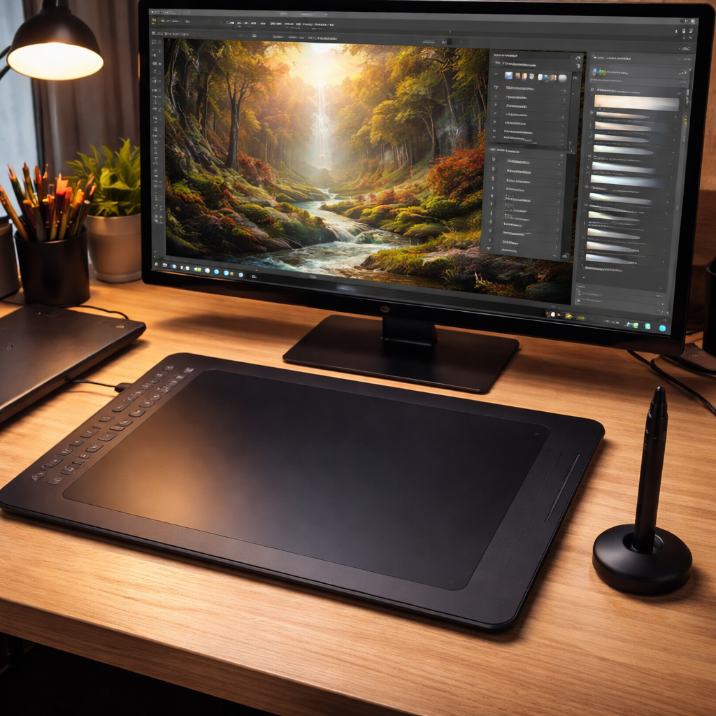 digital painting workstation setup
