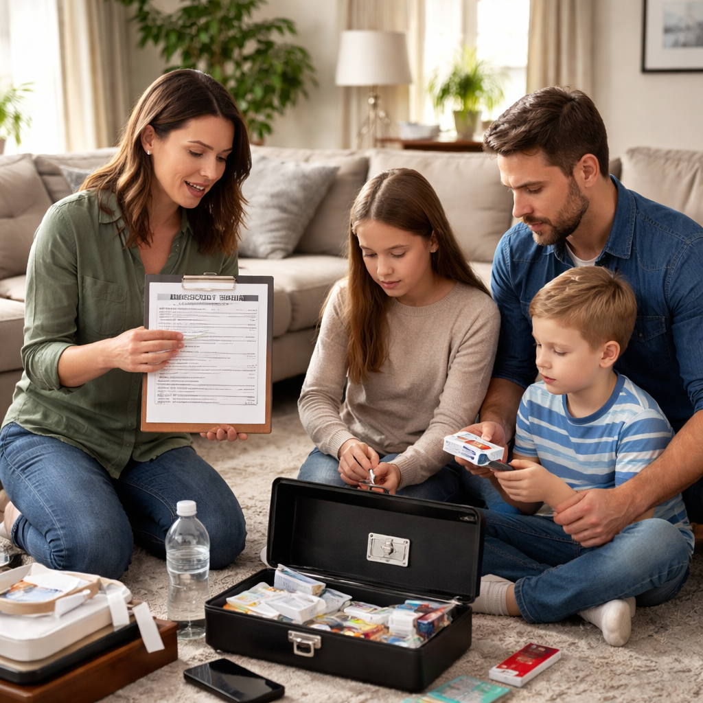 family practicing emergency drug intervention plan