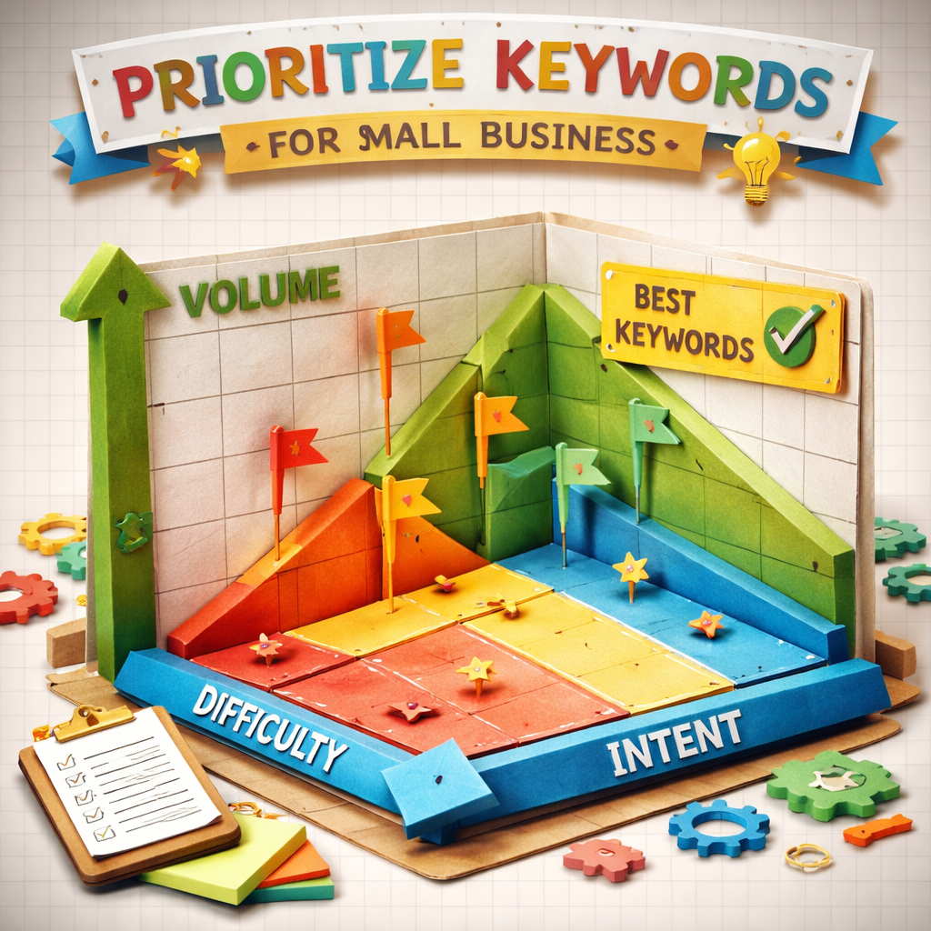visual guide to prioritize keywords for small business