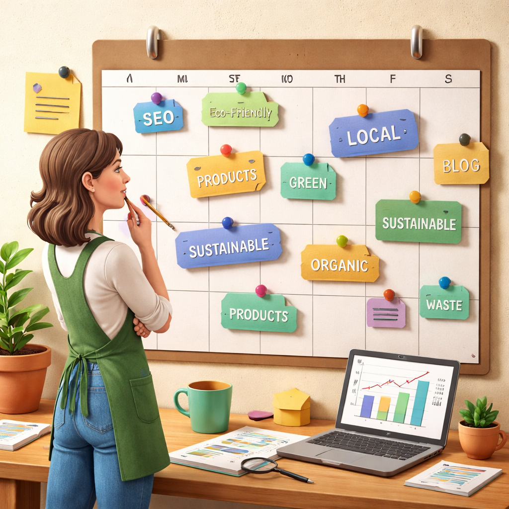sustainable keyword strategy calendar for small business