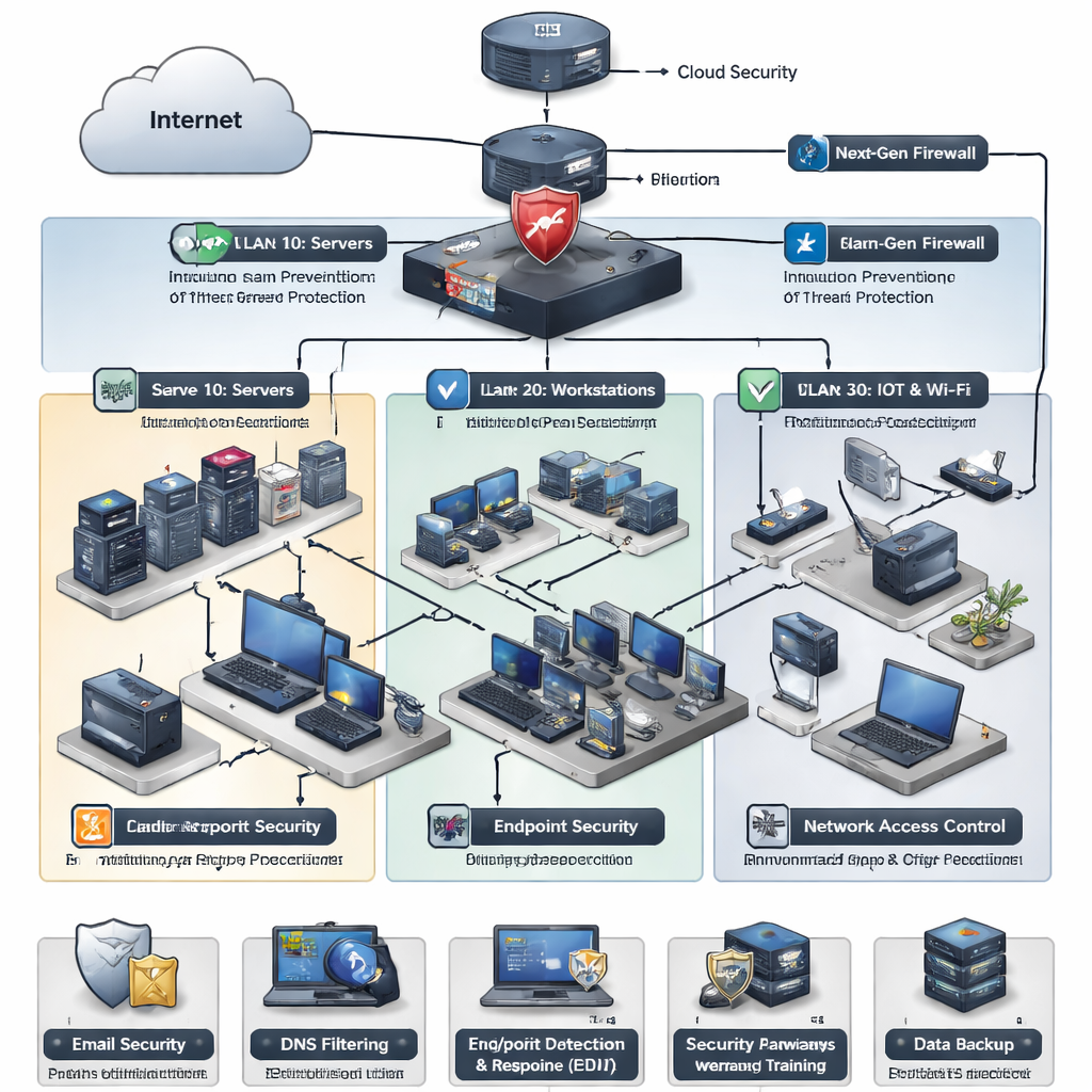 layered cybersecurity controls for salinas ca ransomware readiness for smb.