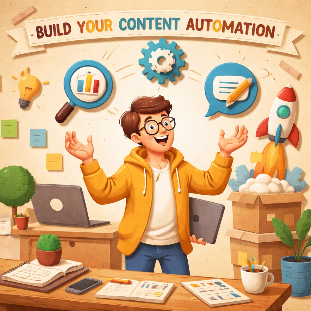 guide to building an automated content strategy for startups tool selection illustration
