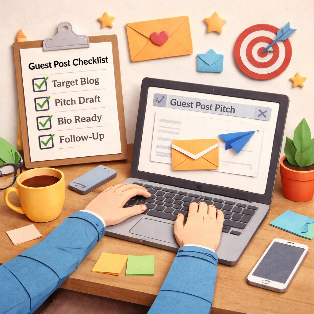 guest posting outreach illustration