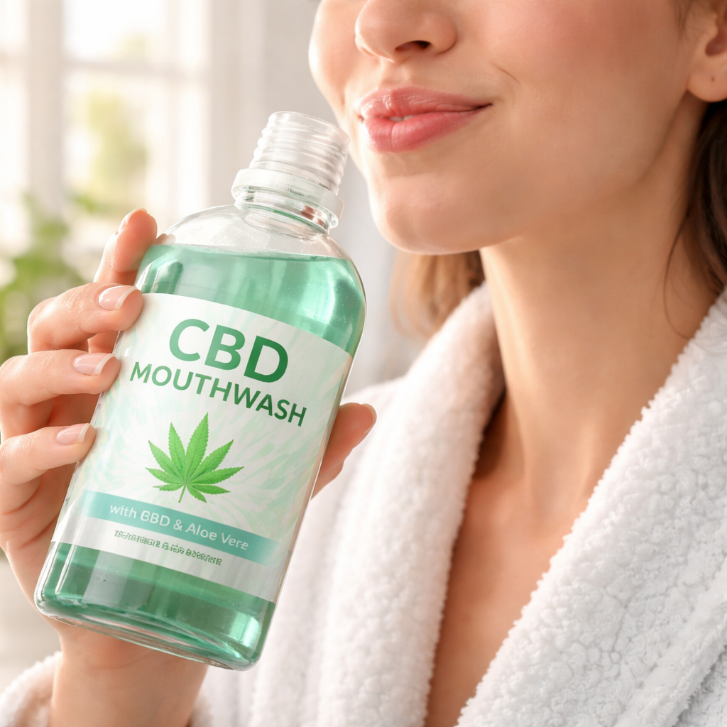 best time of day to use CBD mouthwash for fresh breath illustration