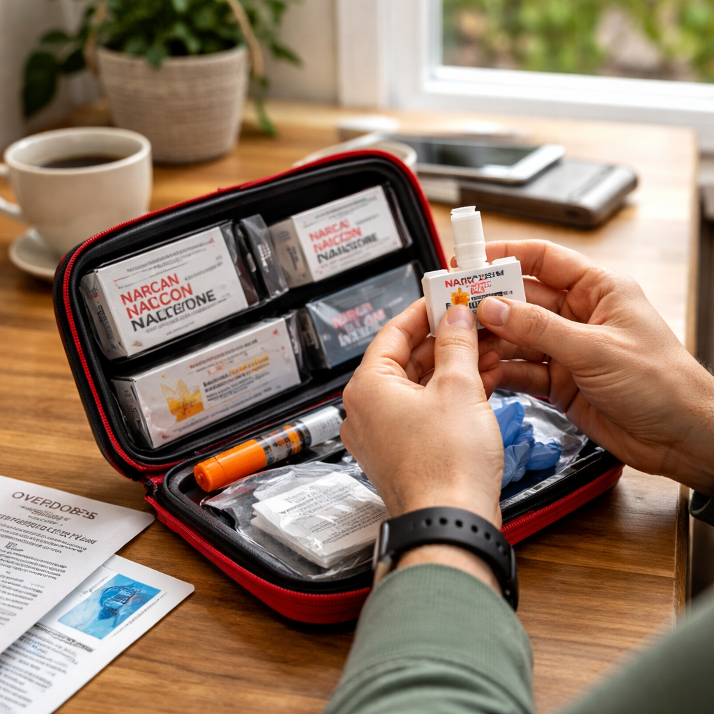 naloxone kit inspection.