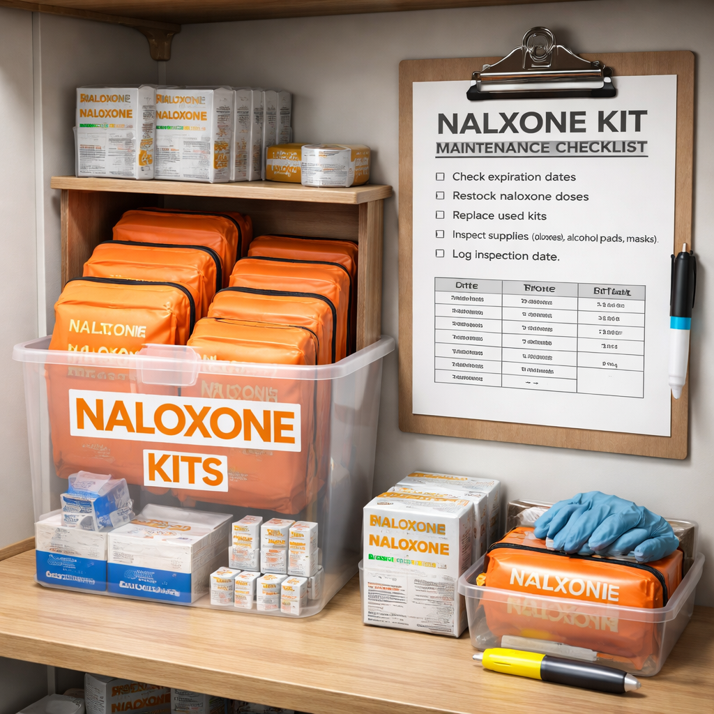 naloxone kit maintenance.