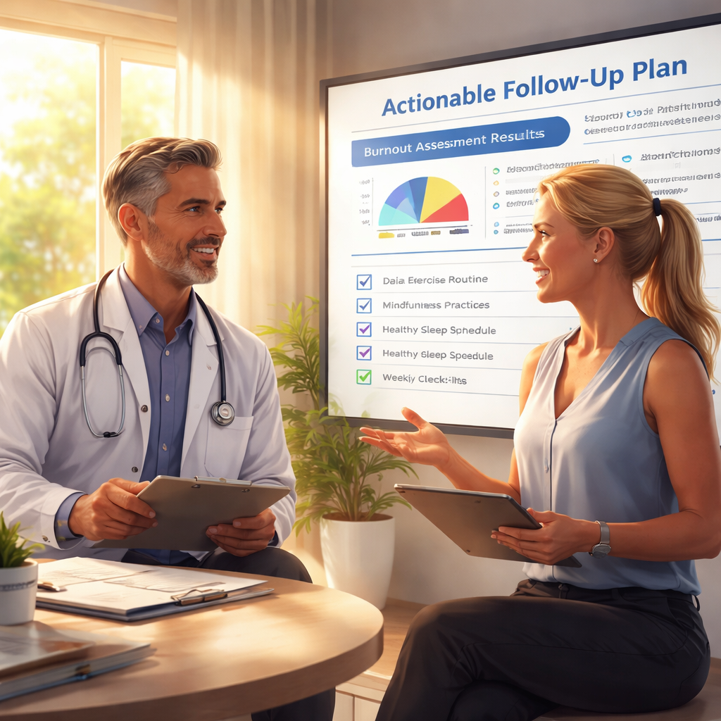 actionable follow‑up plan after burnout questionnaire for doctors