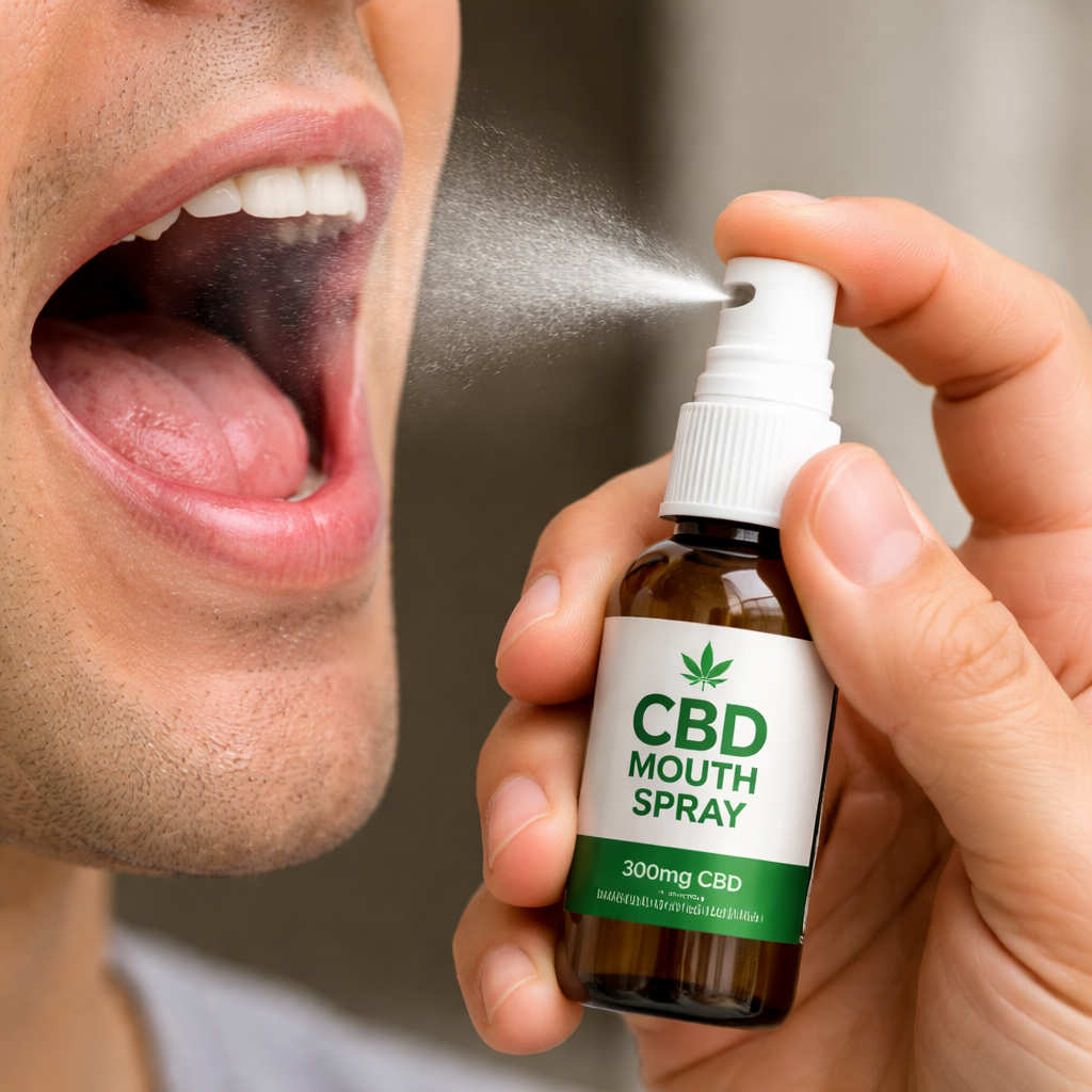 cbd mouth spray dosage guide illustration