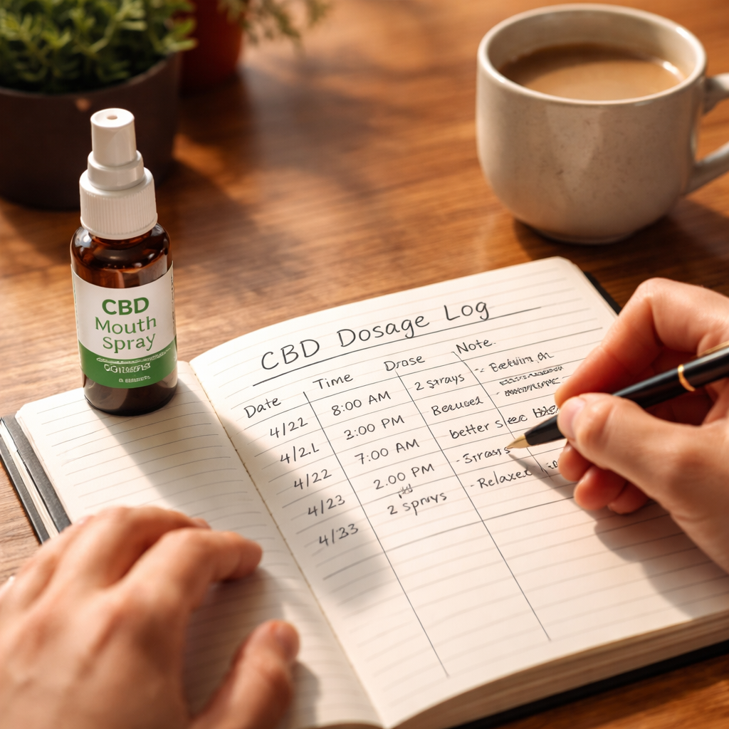 tracking cbd mouth spray dosage journal