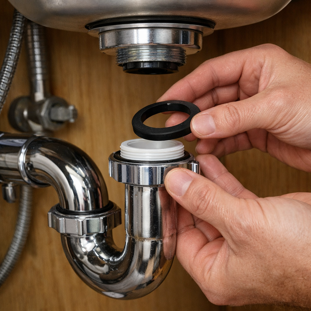 repairing kitchen sink drain assembly
