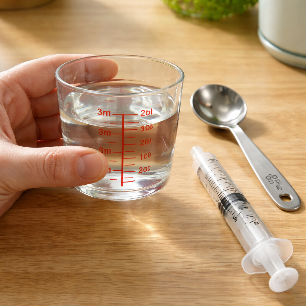 measuring CBD mouthwash dosage accurately with kitchen tools