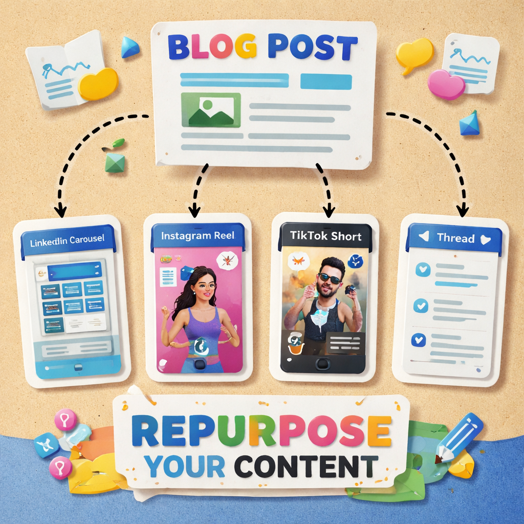 visual guide to optimizing repurposed content for each platform
