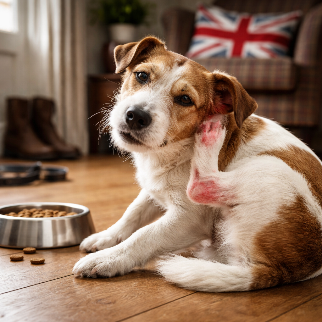 dog itchy after eating uk symptoms