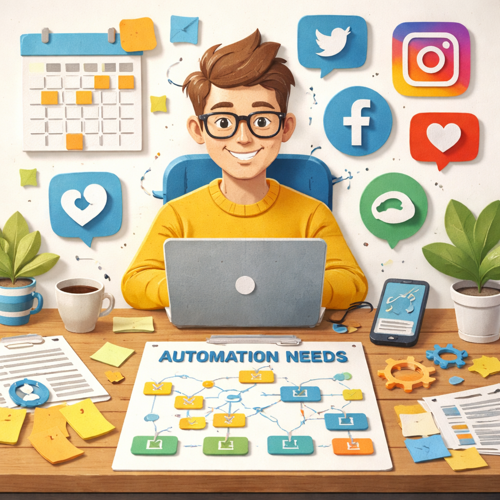 free social media automation tools needs assessment diagram
