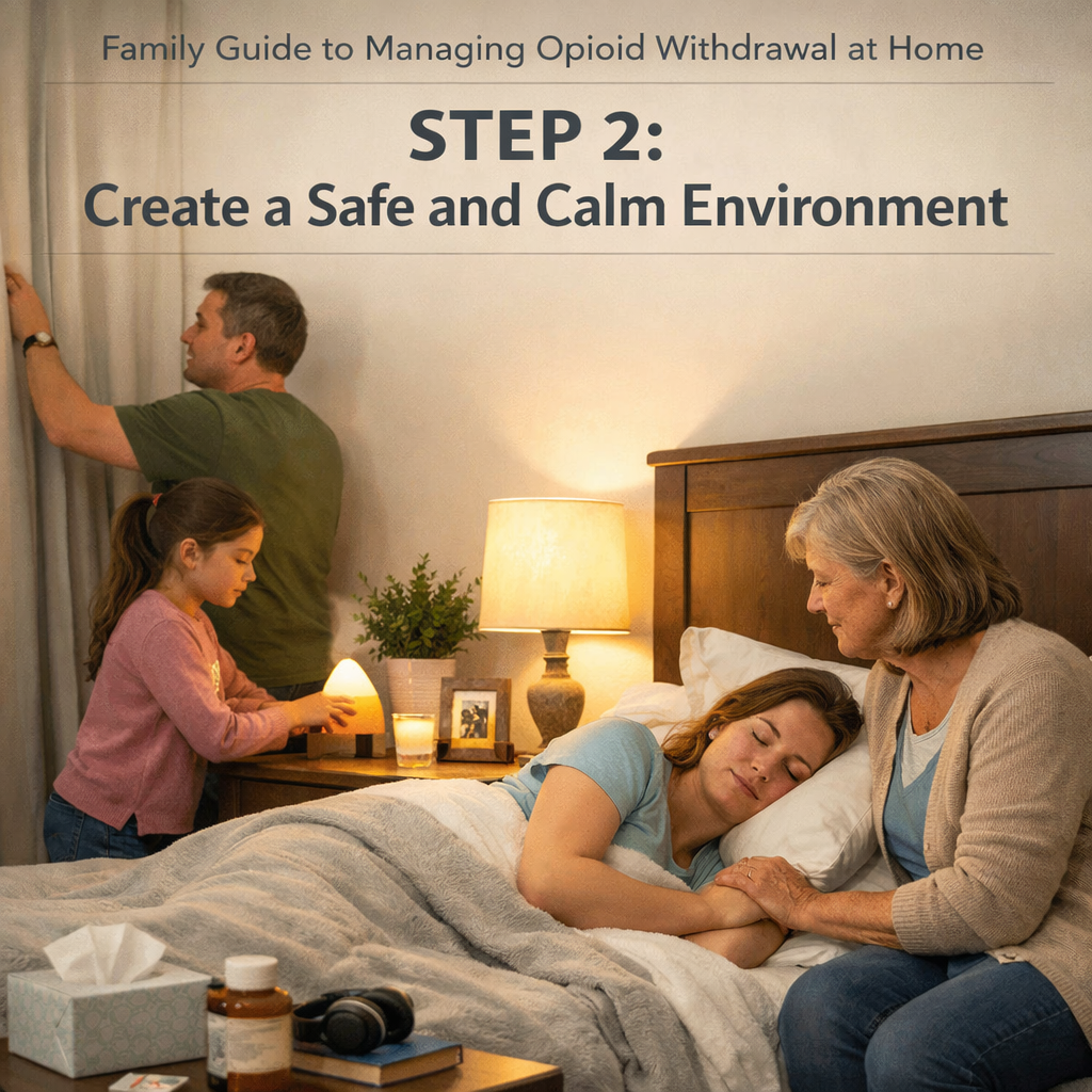 family guide to managing opioid withdrawal at home step 2: create a safe and calm environment