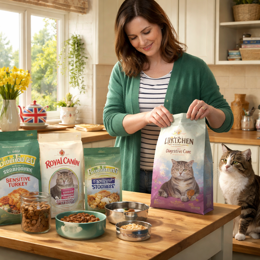 cat food selection for UK owners dealing with cat vomiting after eating new food uk