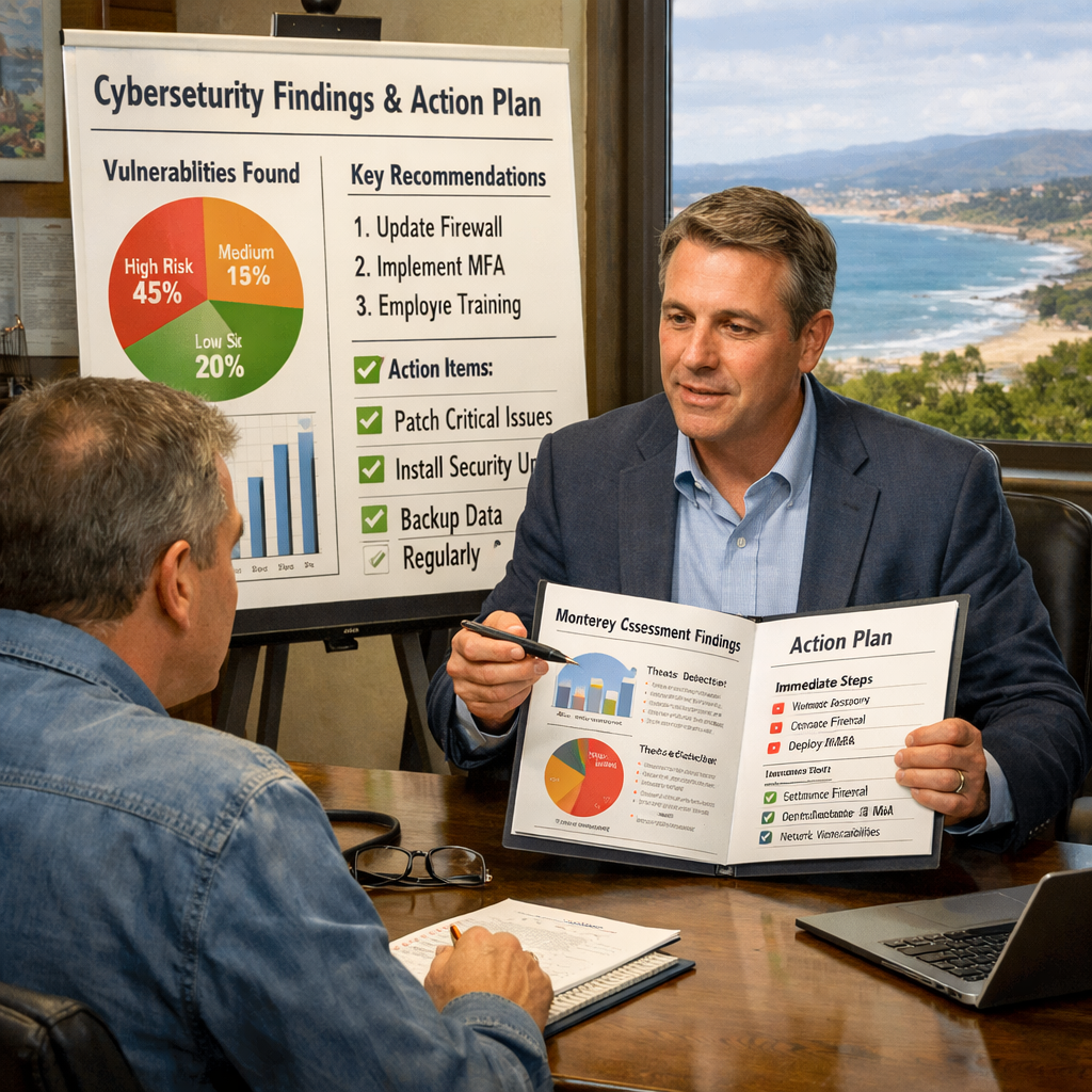 review findings and plan for Monterey cybersecurity assessment