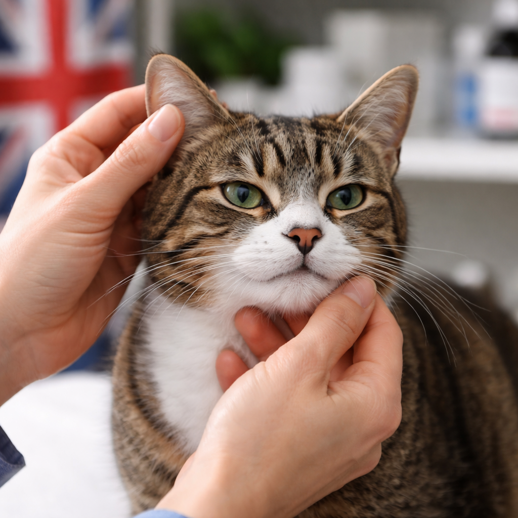 cat skin and coat reaction inspection