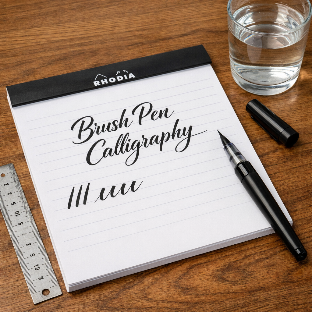 brush pen calligraphy supplies for beginners
