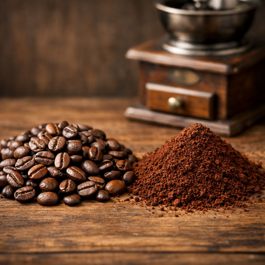 Whole vs ground coffee for how to store tropical coffee beans