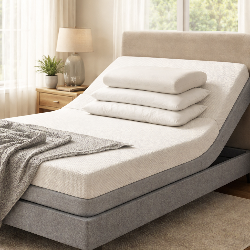 mattress and pillow pairing for migraine relief