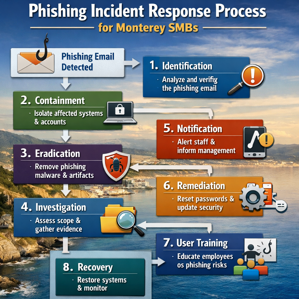 phishing incident response process for Monterey SMBs