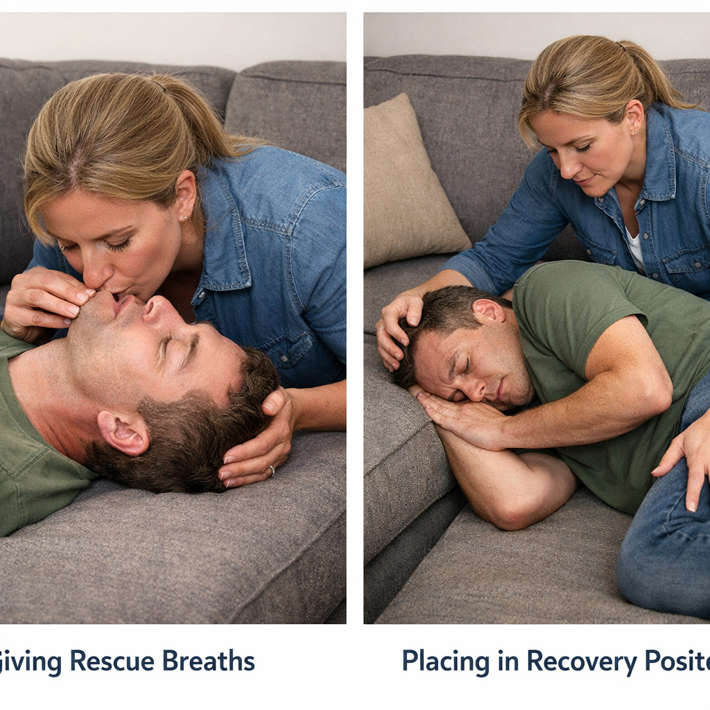 rescue breathing and recovery position guide