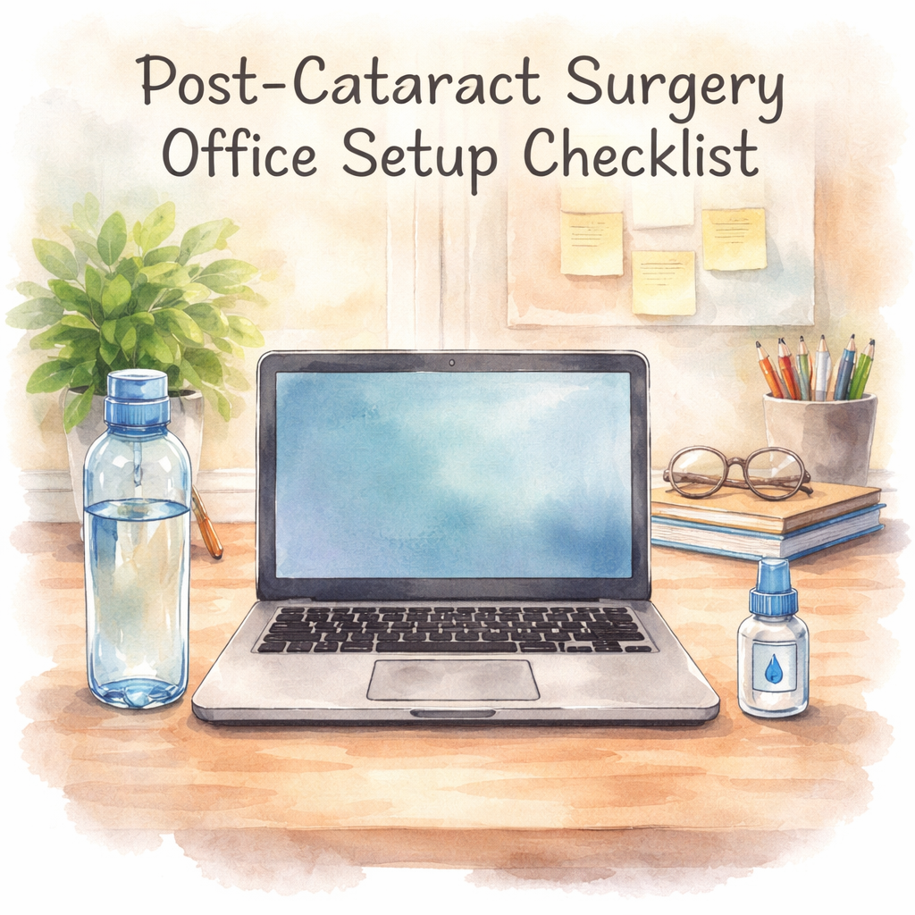 post‑cataract surgery office setup checklist