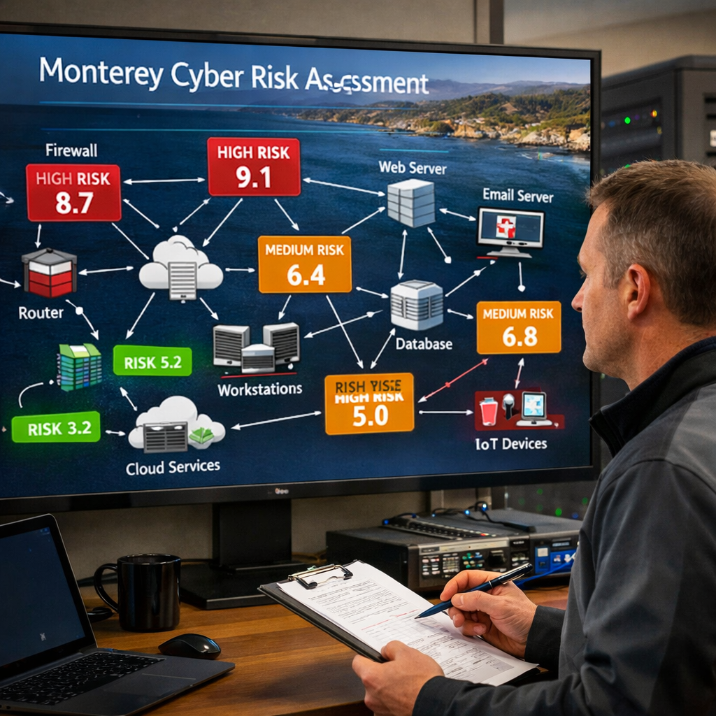 Monterey CA cyber risk assessment visual