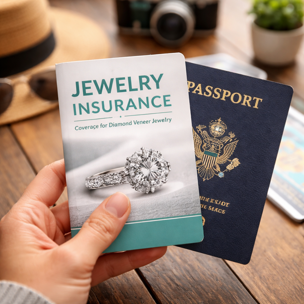 travel insurance document for diamond veneer jewelry
