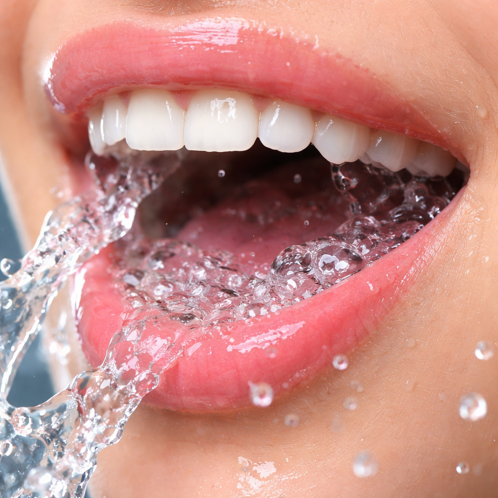 mouth rinse before brushing