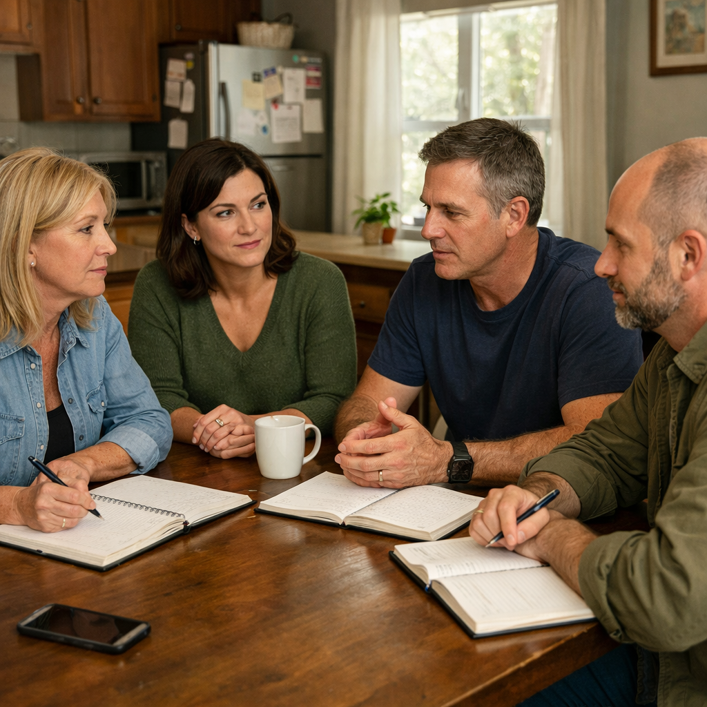 family intervention team planning session