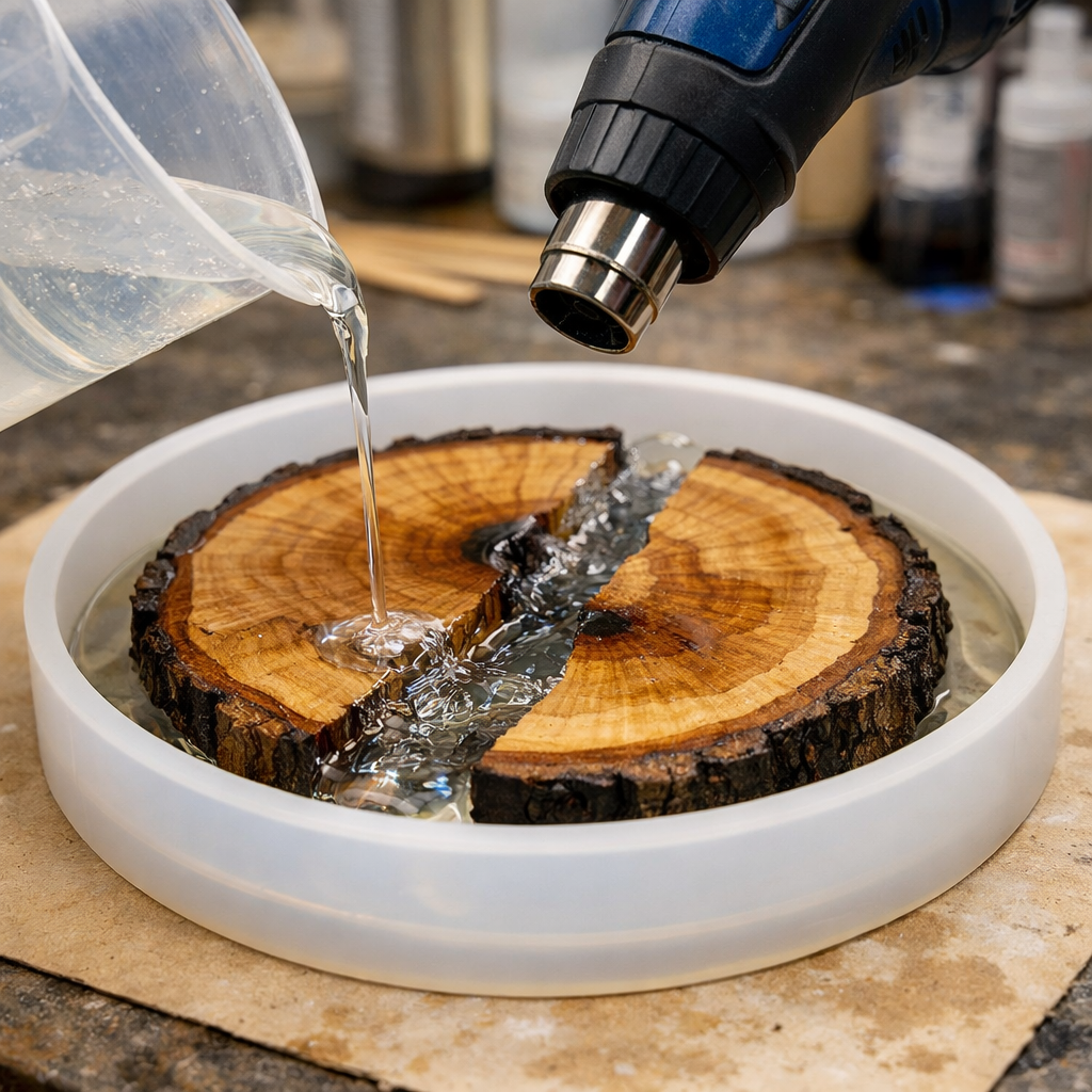 epoxy river effect creation