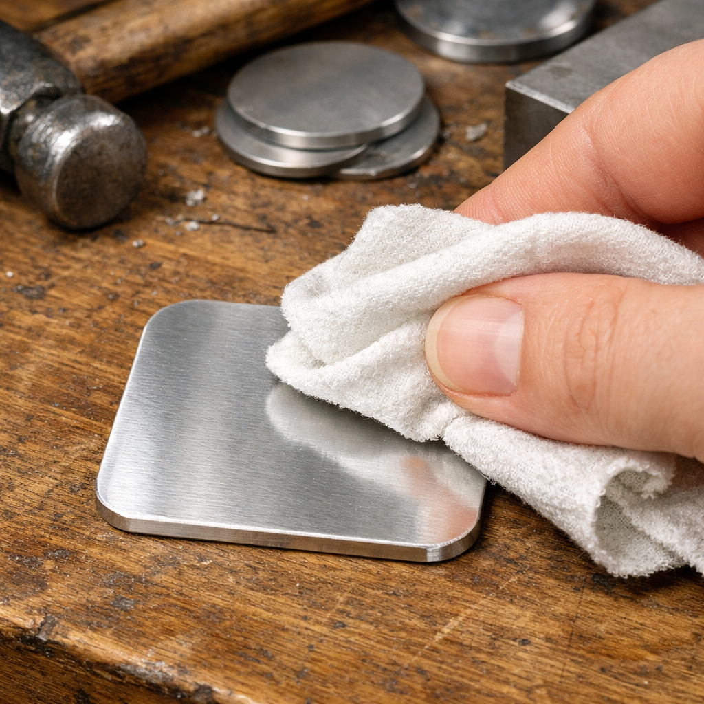 metal stamping blank cleaning process