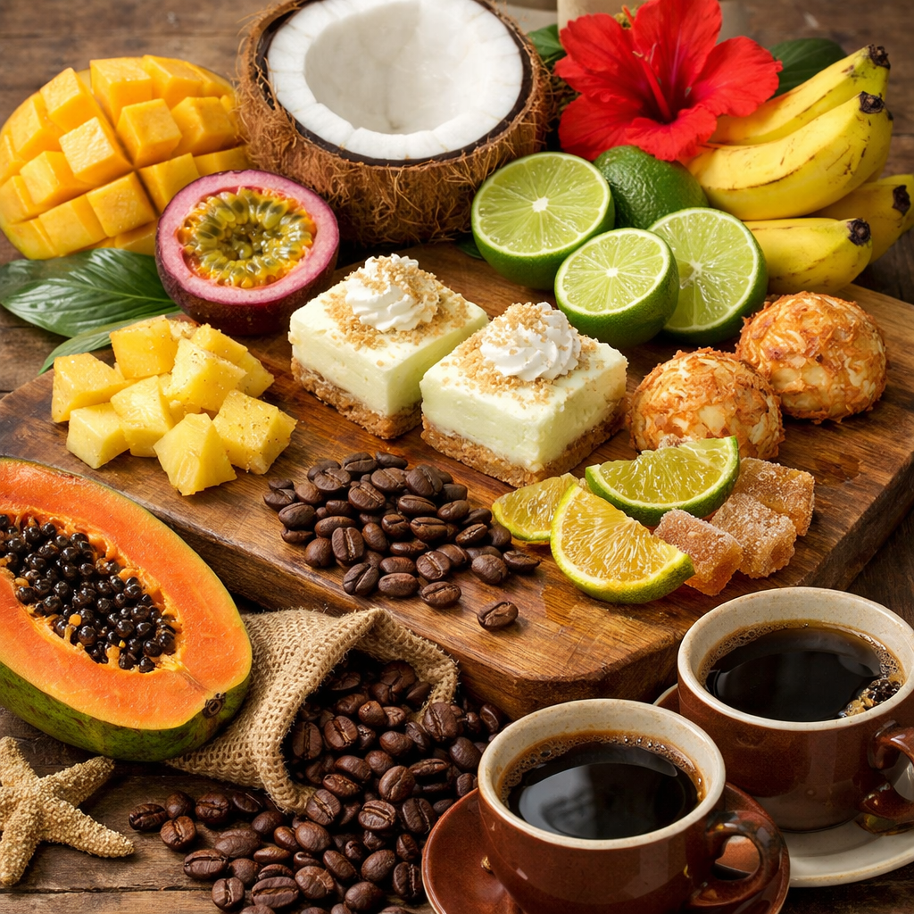 gourmet coffee and local snacks for a Florida Keys gift