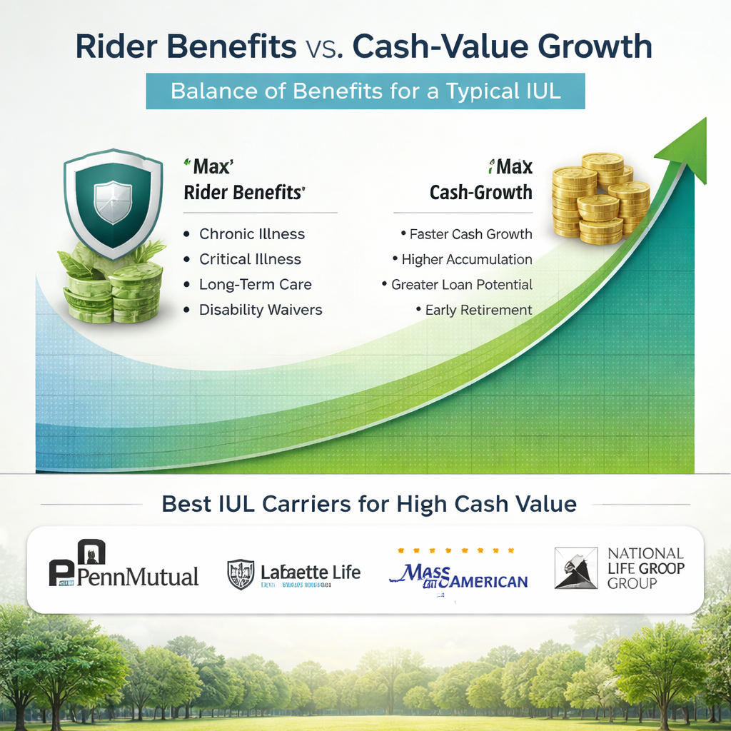 best IUL carriers for high cash value