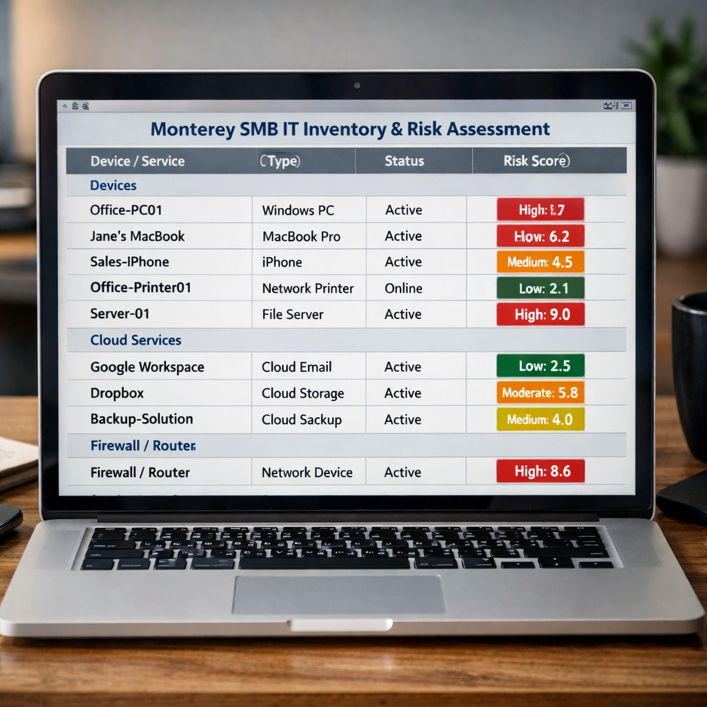 Monterey SMB risk assessment inventory