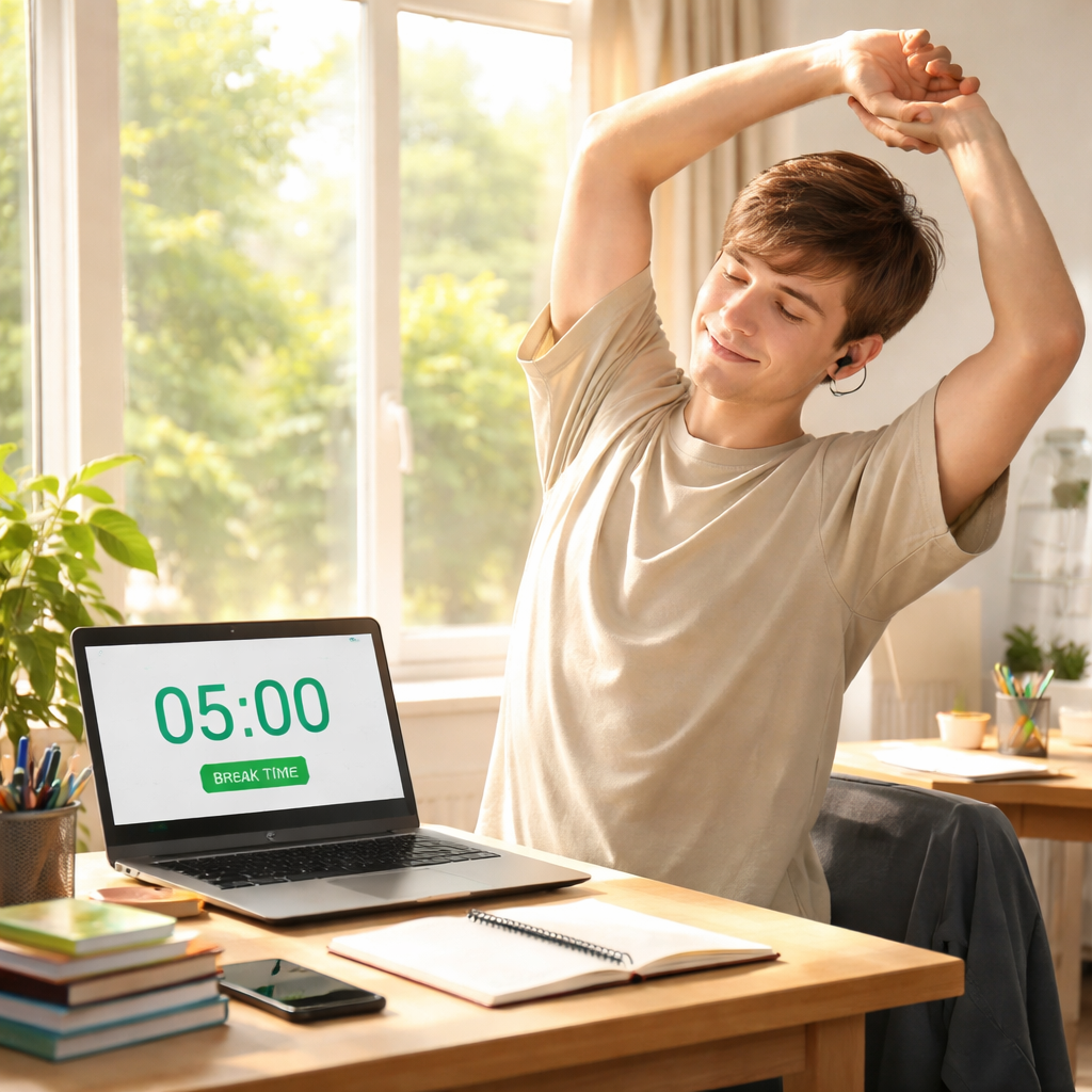 active recall pomodoro break activity