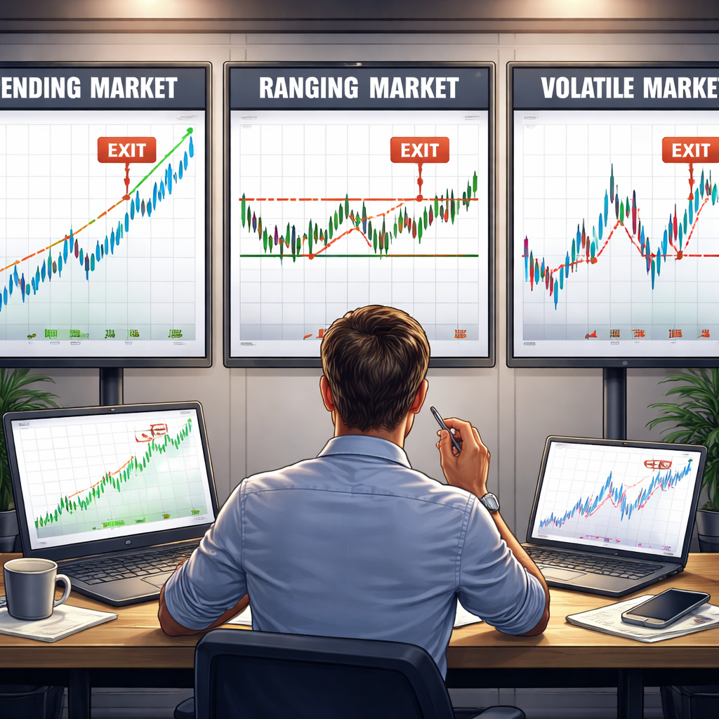 forex trading exit strategies for trend, range, and volatile markets