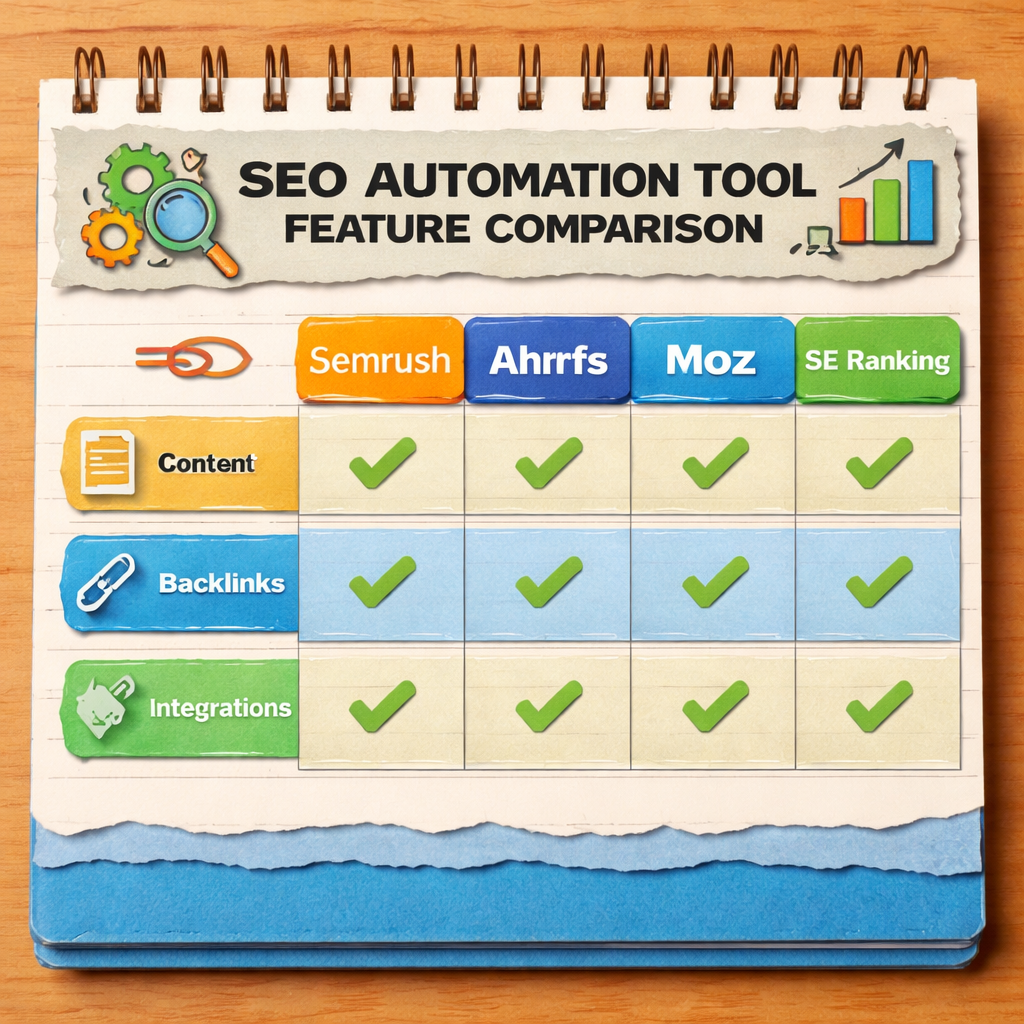 SEO automation tool feature comparison