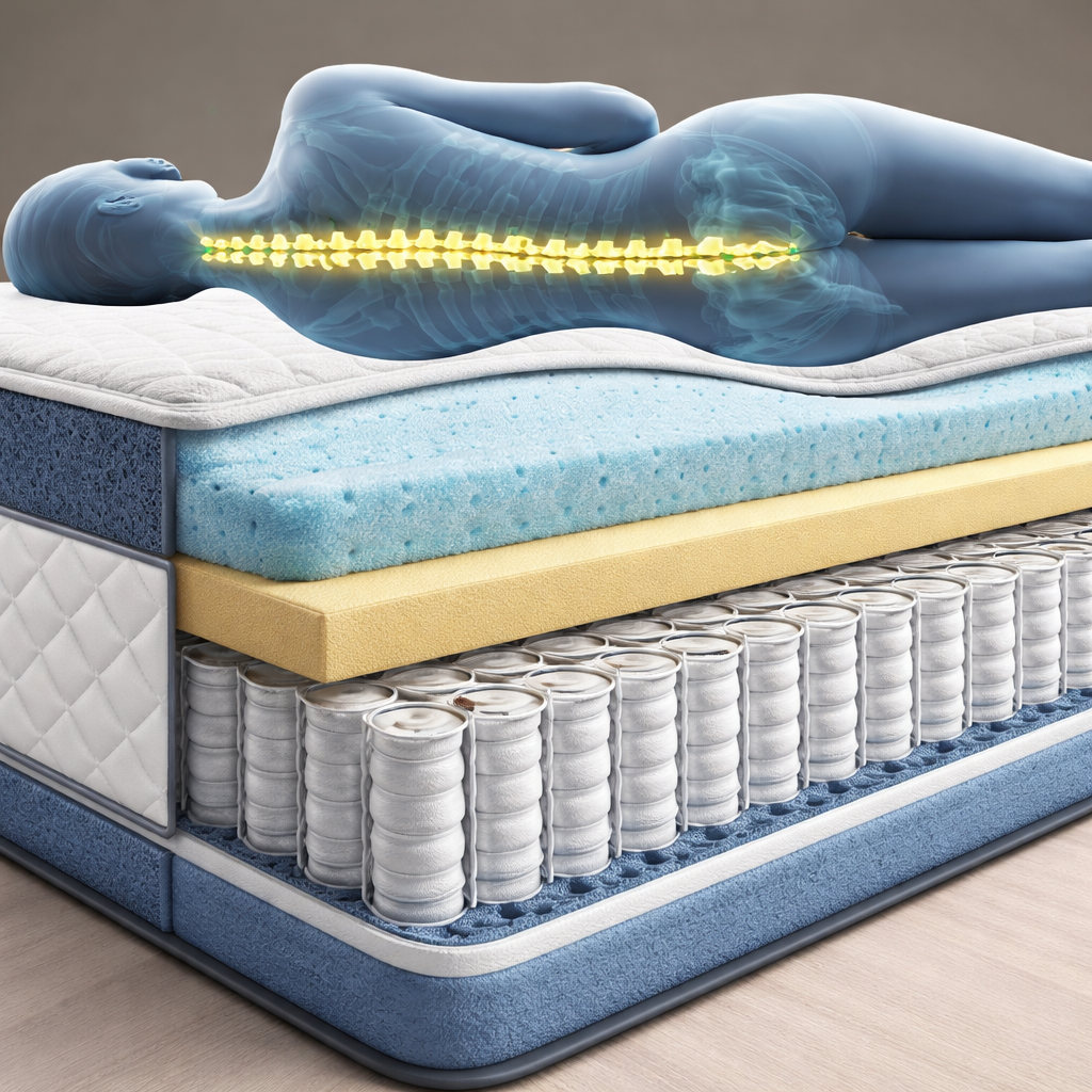 medium firm mattress layers for adjustable bed back pain relief