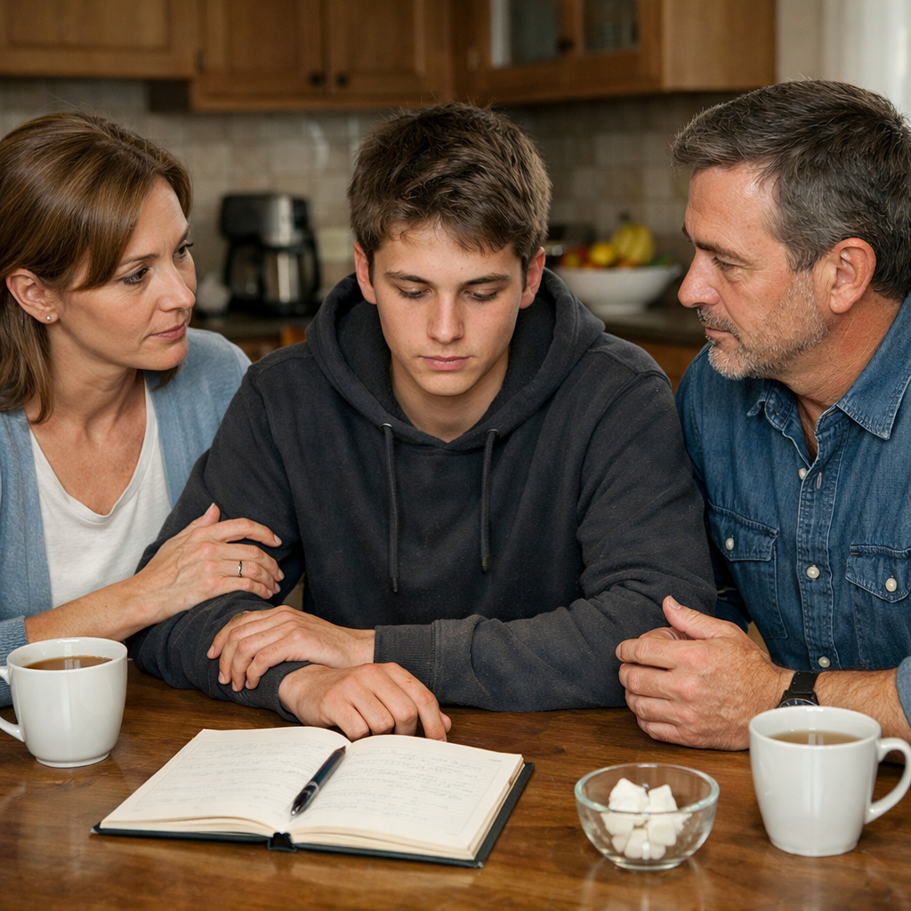 family conversation about drug use support plan